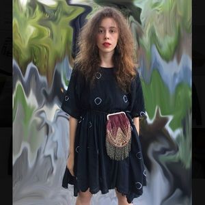 Norblack Norwhite Boho Dress